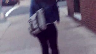 i caught a short girl with a big ass on hidden camera, candid shot