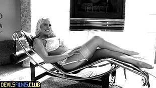 Milf feels intense pleasure cockriding and getting spitroasted by black men.