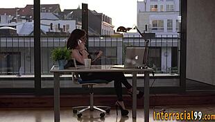 i bend the flexible maid over and fuck her big tits and ass until she cums