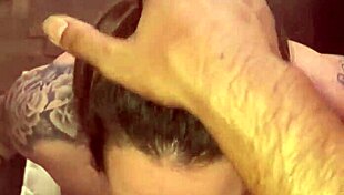 This amateur ebony chick bends over for a hot doggystyle pounding, ending with a messy cumshot facial on her big natural tits.