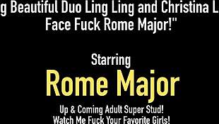 big duo ling ling and christina face fuck rome major live