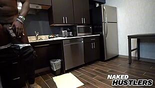 thick baddie with huge ass bent over for king bbc fuck