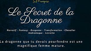 Discover the dragoness's secret in this french furry sex story. Featuring monsters and european elements