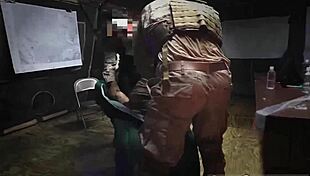 Hot Teen 18+ Caught Sneaking in the Base