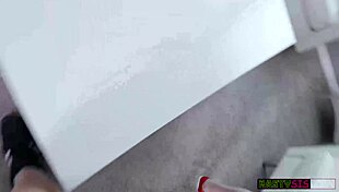 Myra moans as she rides her stepbro's monster cock in cowgirl position