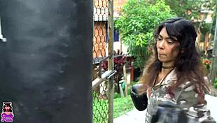 I was practicing boxing and hit the neighbor, so I had to make it up by sucking his huge cock and letting him fuck me.