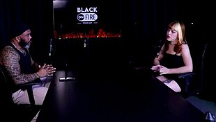 Bold blonde Middy faces anxiety in public POV, scared by black man's ass and doll fetish domination