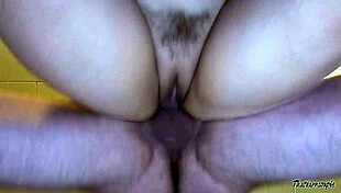 Amateur wife gets creampied in close-up homemade scene