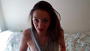 she says, 'watch me play with my pussy using this big pink dildo?'