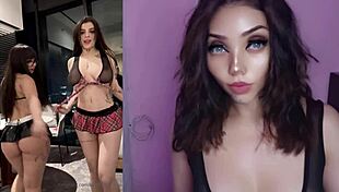 Karely Ruiz was getting horny and ended up creampie fucking her friend Robertita in a wild Latina teen session.