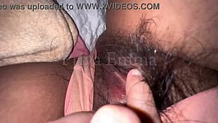 Indian Wife Plays With Big Tits And Chubby Hairy Pussy In Homemade Sex Scene