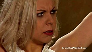'Oh, Blonde Lesbian Slave Kisses And Touches Dom Madame's Big Ass!'