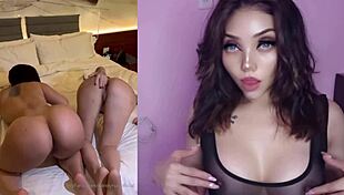 Karely Ruiz was getting horny and ended up creampie fucking her friend Robertita in a wild Latina teen session.