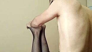 Naked milf in stockings for first casting 😊