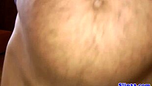 pov teen sucks lucky senior's cock in closeup, bent over for doggystyle