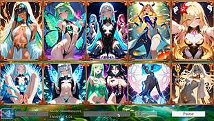 Battle babes hentai game slideshow with 10 hot fantasy girls.