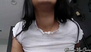 Big Tits Amateur Babe Sucks Her Tattooed Boobs. And Fingers Her Pussy Solo