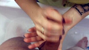 spying on step son in shower, mom sucks and jerks him off