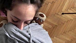 Come here you petite submissive fishnet slut, bend over for deepthroat and doggystyle fucking