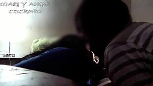 I'm attending to my beloved macho in this cuckold scene