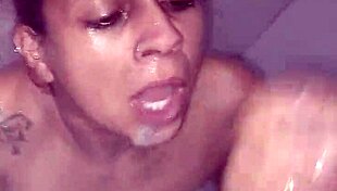 i suck my master's big black cock so deep, drooling all over it