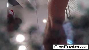 Christiana Glitters Up Her Shower and Bathtub