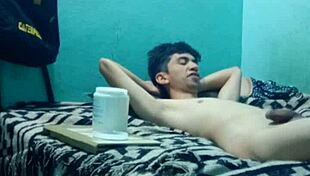 Sensual massage for skinny boy with medium pleasure