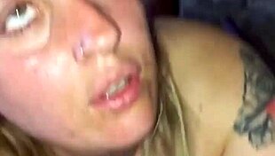 Blonde Lady Pleads Passionately In Homemade Scene