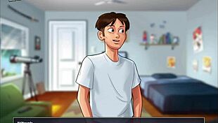 Summertime saga episode 227 features teacher in game scene