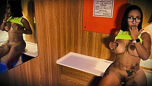 look at this stepmother masturbating while her stepson secretly watches her in lingerie