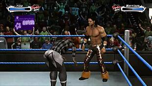 hey, check out marrisa wrestling john morrison in this fetish match! 💪