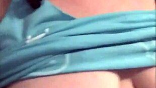 teasing you with big tits in pantyhose and hot piss!