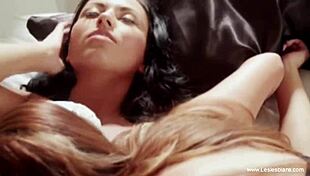 Beautiful Lesbians Kiss And Finger Each Other