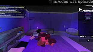 Roughly Fucking a Blonde Bimbo with Big Black Cock in Roblox Studio