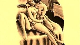back in the day, these vintage drawings captured big asses and tits in erotic ways, pretty wild stuff