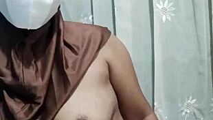 Beautiful Hijab Student Masturbates With Toys Anal Big Tits