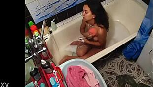 Barely Legal Step-Sister Masturbates Her Tight Hole on Hidden Camera