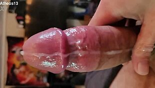 I love cumming hard while flashing my shaved body in this homemade solo session