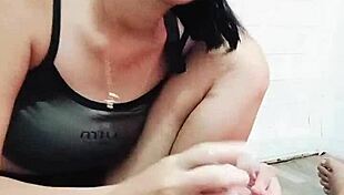 school girl teen pinay performing oral