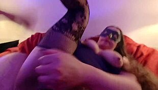 look at this housewife's huge pussy in lingerie!