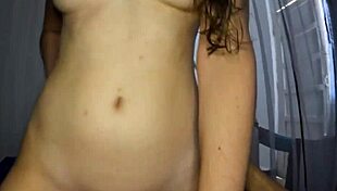 Beautiful latina pussy receives big cock creampie from lover in homemade video