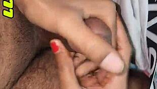 Sexy Girlfriend Gives Handjob After Blowjob Then Fucks Her Tight Pussy Hard