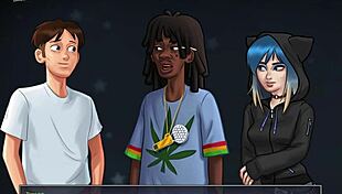 Summertime saga episode 227 features teacher in game scene