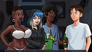 Summertime saga episode 227 features teacher in game scene