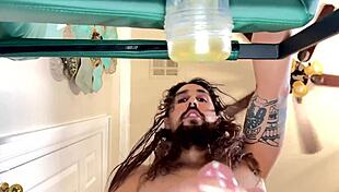 Maxx stoner fucks fleshlight with tattooed young 18+ body