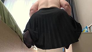 my wife's big cellulite ass and wet holes for licking, she masturbates with dirty talk and cums