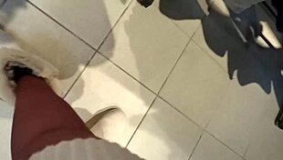 Italian stepmother flashes ass and hairy pussy in dressing room