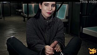 beautiful stranger gave me a sloppy blowjob on the train