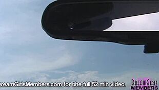 Topless Brunette Flashes Big Tits On Skyway Bridge