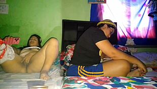 Masturbating Huge Pussy While Stepsister Studies!